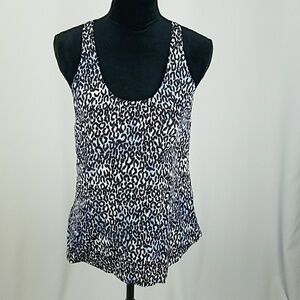 Joie women XS electric leopard drew B pocket tank